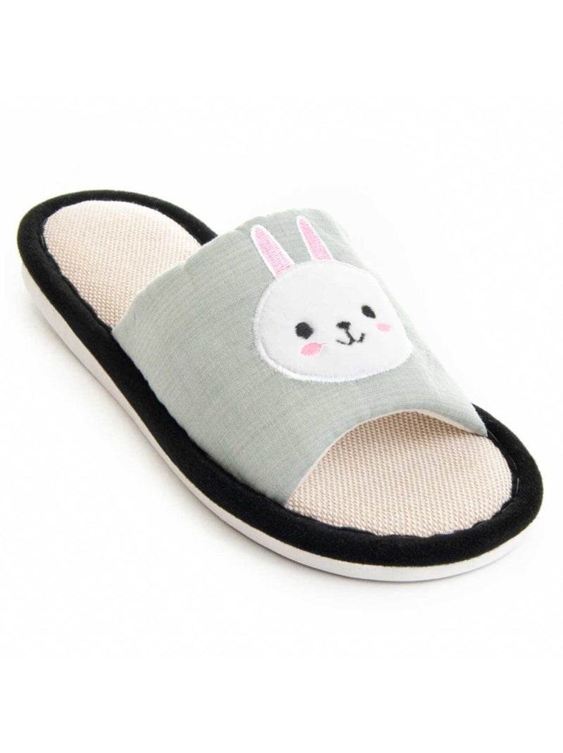 Pantoufle Tissu Northome Gris - Kiabi