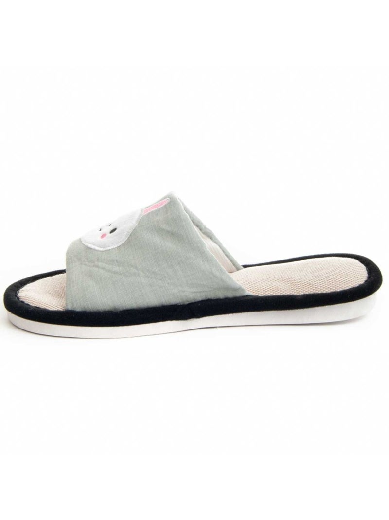 Pantoufle Tissu Northome Gris - Kiabi