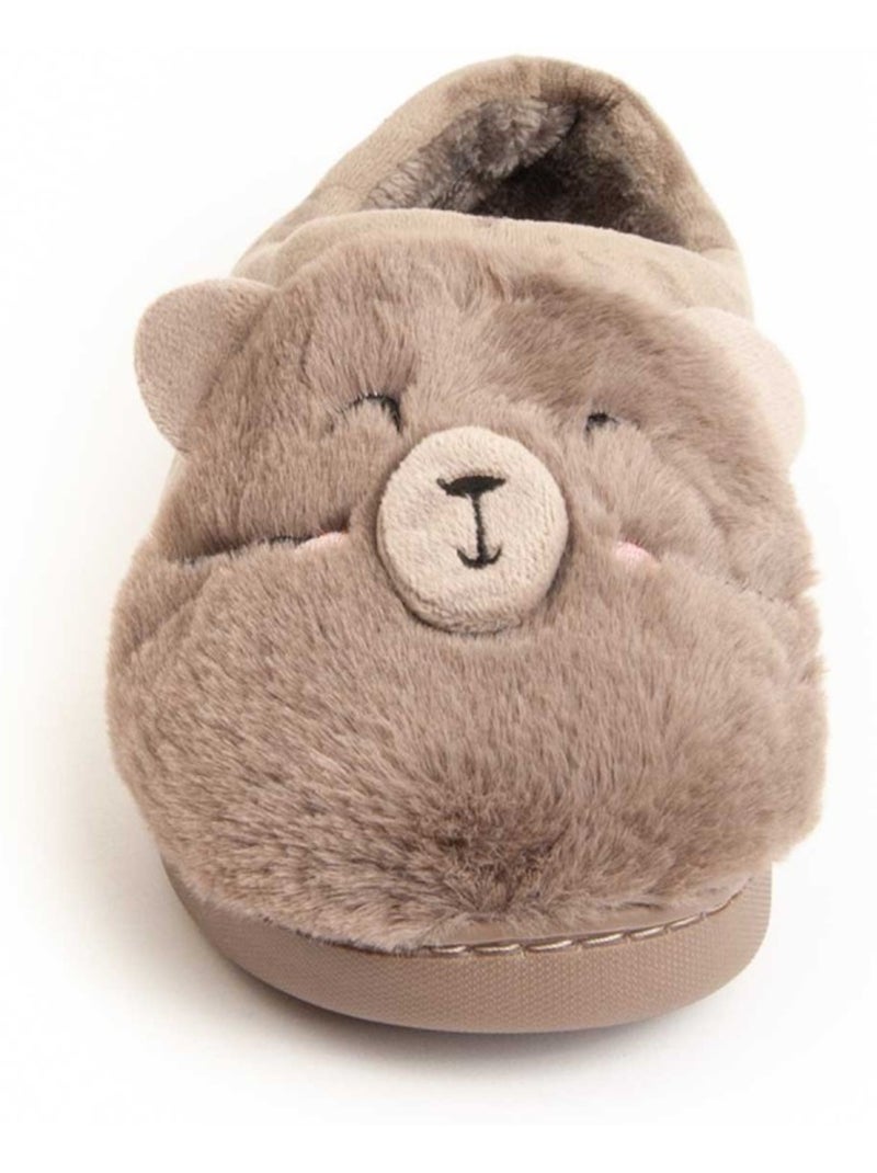 Pantoufle Tissu Northome Marron - Kiabi