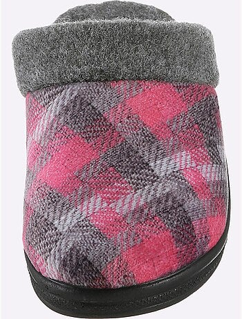 Pantoufles à motif à carreaux avec rembourrage doux et semelle flexible - taille standard - witt