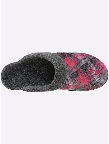 Pantoufles à motif à carreaux avec rembourrage doux et semelle flexible - taille standard - witt