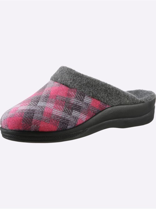 Pantoufles à motif à carreaux avec intérieur en textile - taille standard - witt - Kiabi Pantoufles à motif à carreaux avec intérieur en textile - taille standard - witt - Kiabi