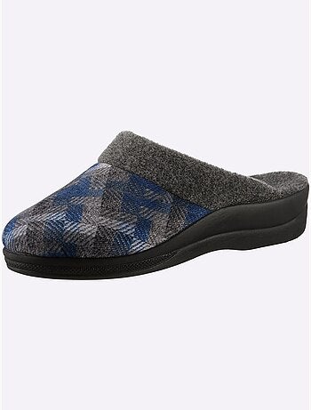 Pantoufles à motif à carreaux avec rembourrage doux et semelle flexible - taille standard - witt