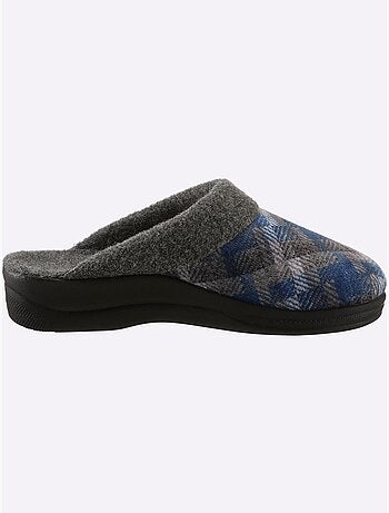 Pantoufles à motif à carreaux avec rembourrage doux et semelle flexible - taille standard - witt