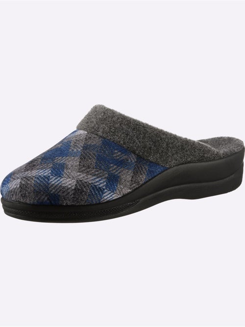 Pantoufles à motif à carreaux avec rembourrage doux et semelle flexible - taille standard - witt - Kiabi