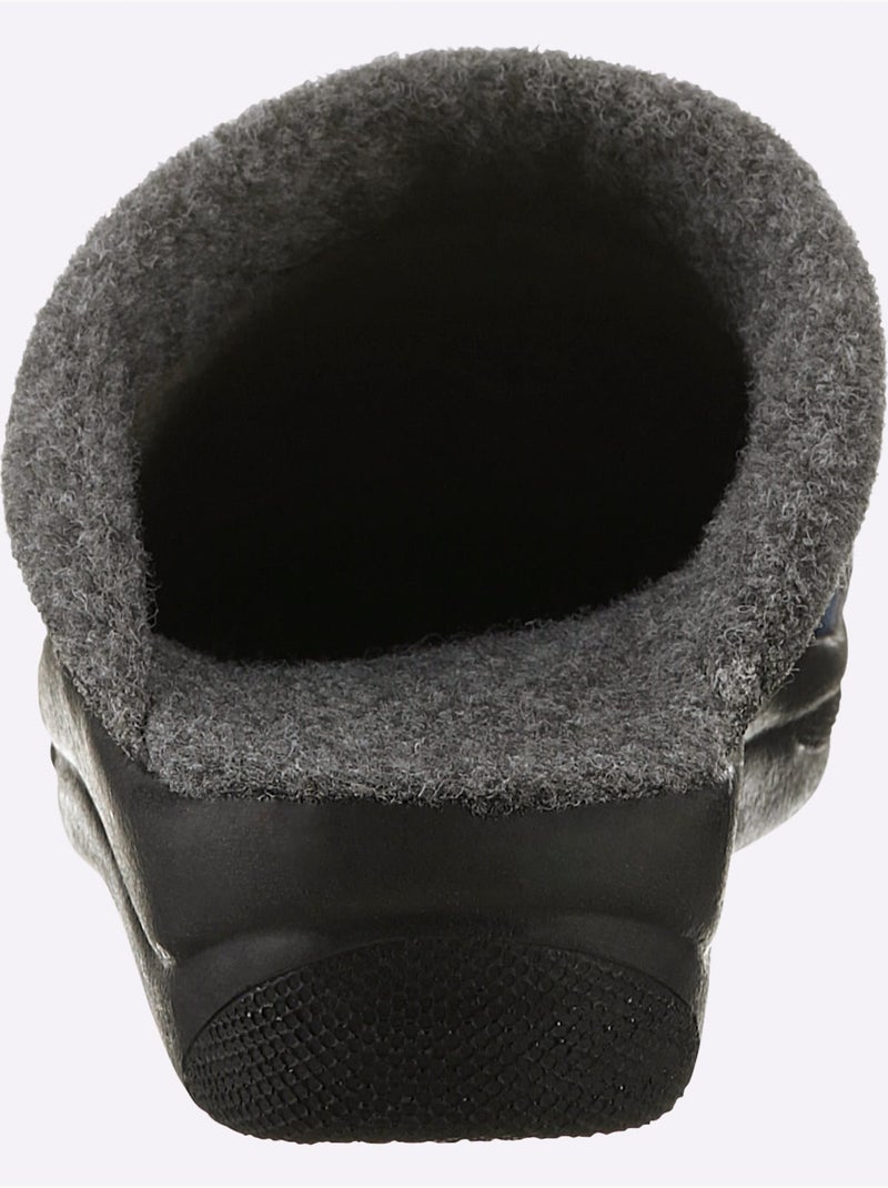 Pantoufles à motif à carreaux avec rembourrage doux et semelle flexible - taille standard - witt Bleu jean - Kiabi