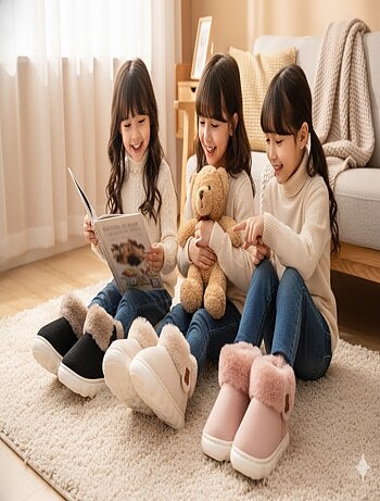 Pantoufles Bottines Fille Chaudes et Légères MP9760