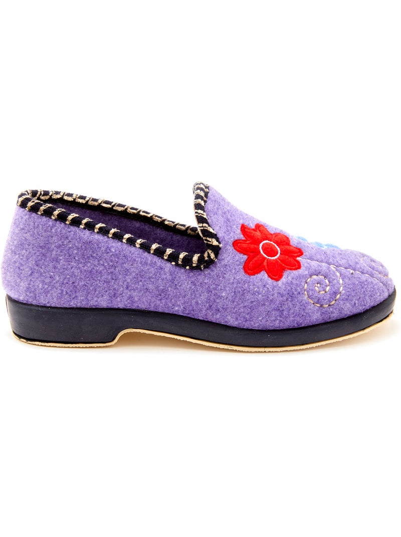 Pantoufles brodées - PEDICONFORT Violet - Kiabi