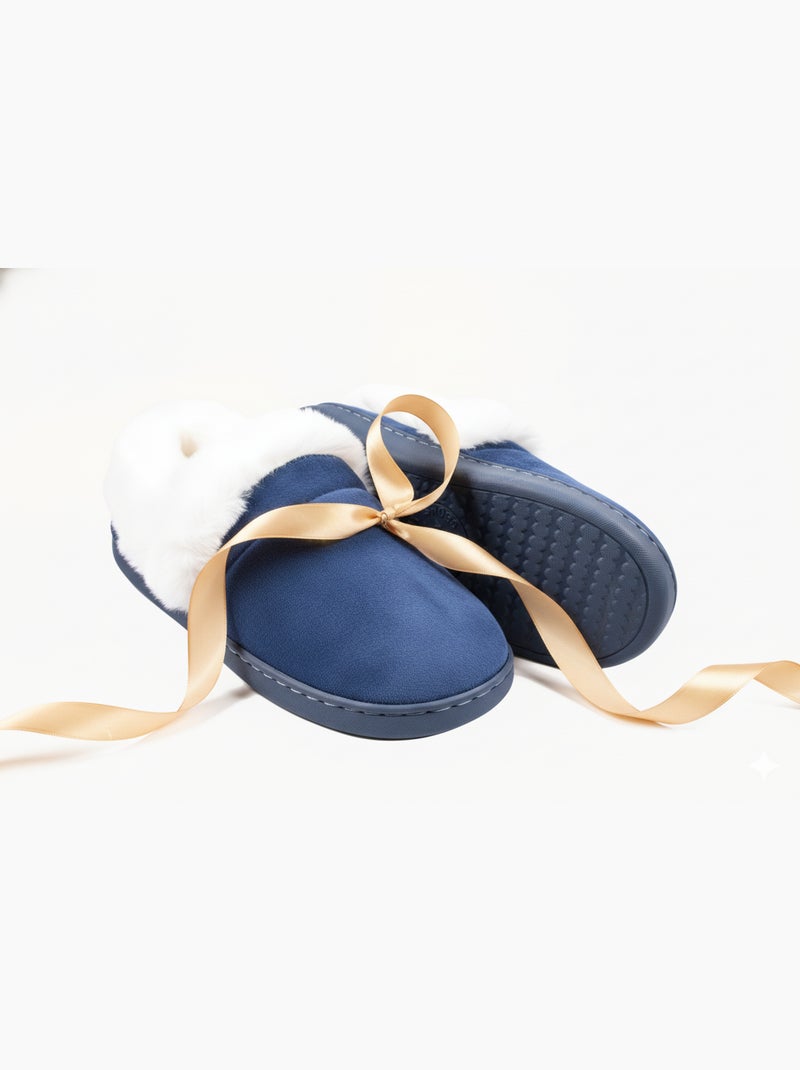 Pantoufles Charentaises femme Ultra Légères MD9691 Bleu marine - Kiabi