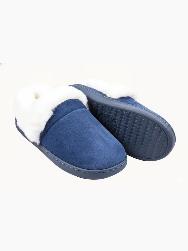 Pantoufles Charentaises femme Ultra Légères MD9691 Bleu marine - Kiabi