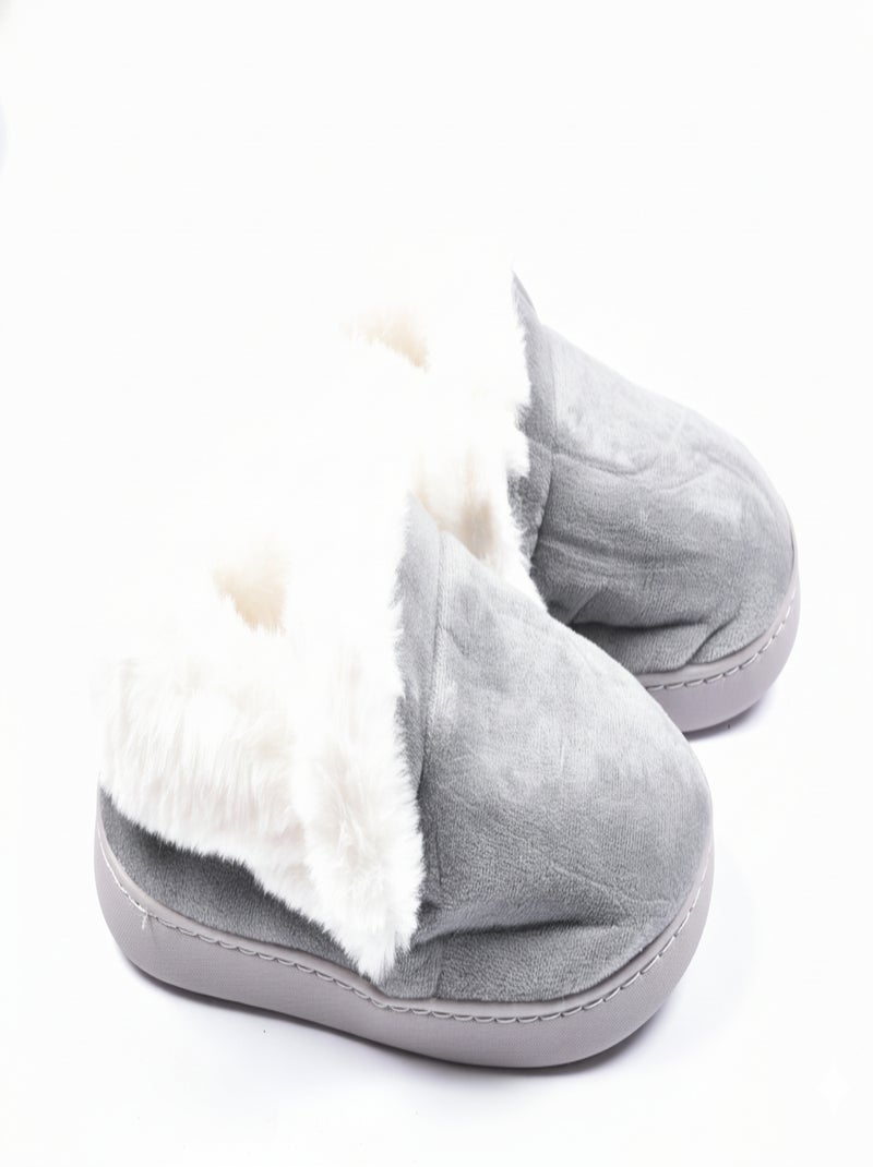 Pantoufles Charentaises femme Ultra Légères MD9691 Gris - Kiabi