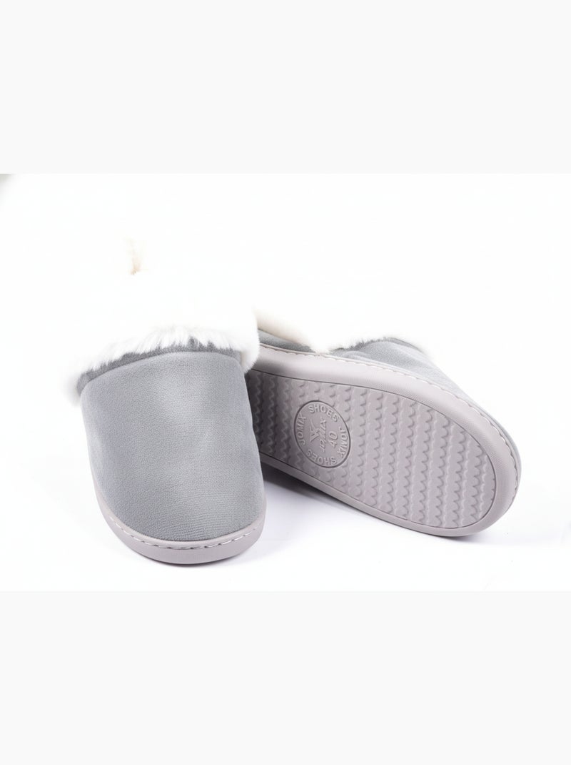 Pantoufles Charentaises femme Ultra Légères MD9691 Gris - Kiabi