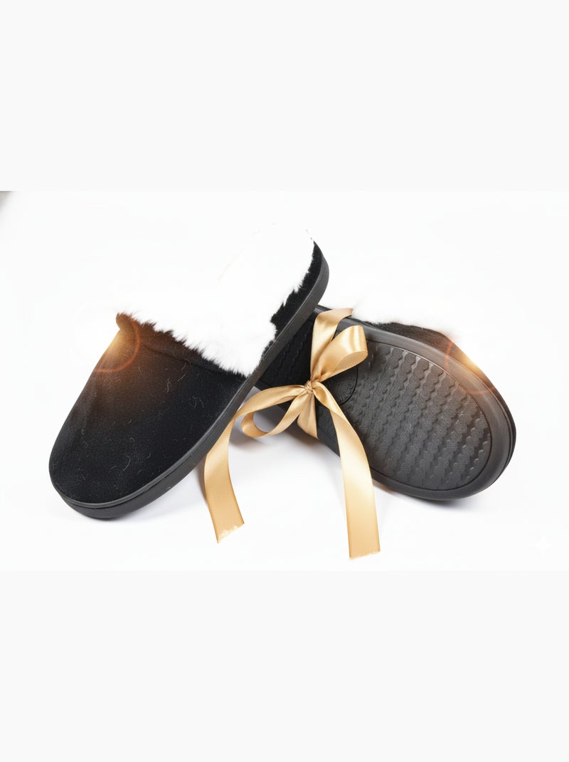 Pantoufles Charentaises femme Ultra Légères MD9691 Noir - Kiabi