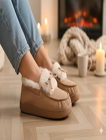 Pantoufles Charentaises femme Velours MD10154