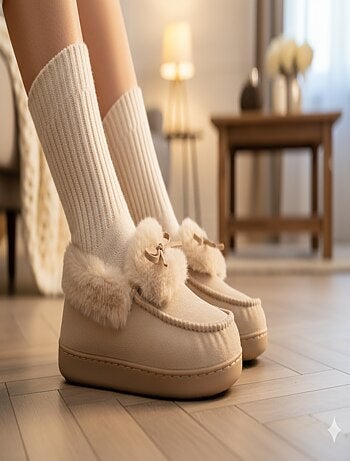 Pantoufles Charentaises femme Velours MD10154