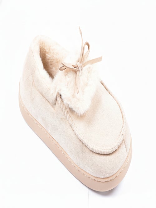 Pantoufles Charentaises femme Velours MD10154 - Kiabi
