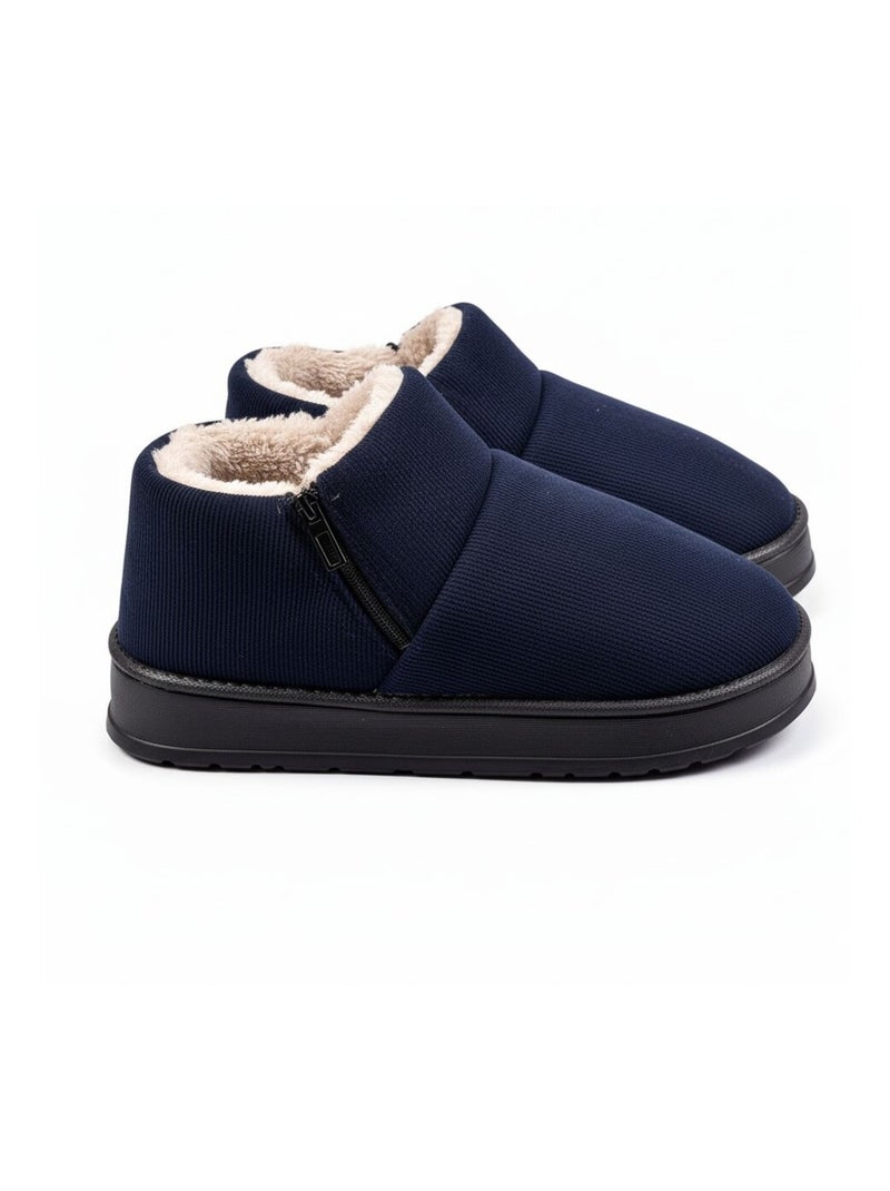 Pantoufles charentaises montantes Bleu marine - Kiabi