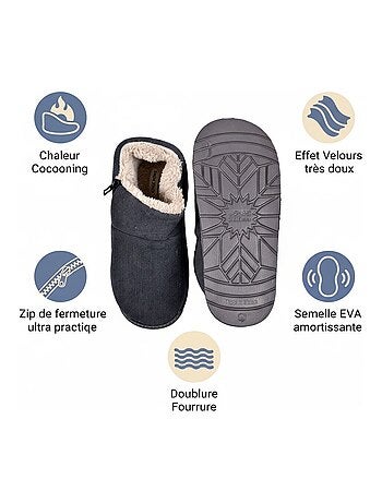 Pantoufles charentaises montantes