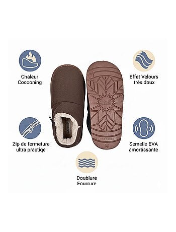 Pantoufles charentaises montantes