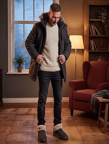 Pantoufles charentaises montantes MU10162