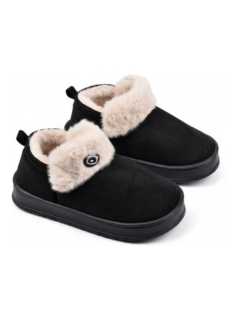 Pantoufles charentaises montantes MU10162 Noir - Kiabi