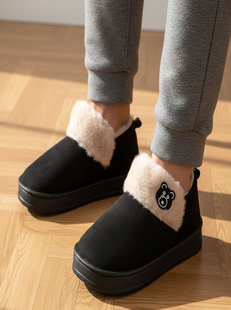 Pantoufles charentaises montantes MU10162 Noir - Kiabi