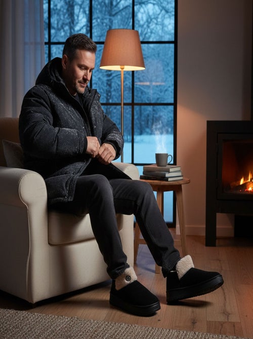 Pantoufles charentaises montantes MU10162 - Kiabi