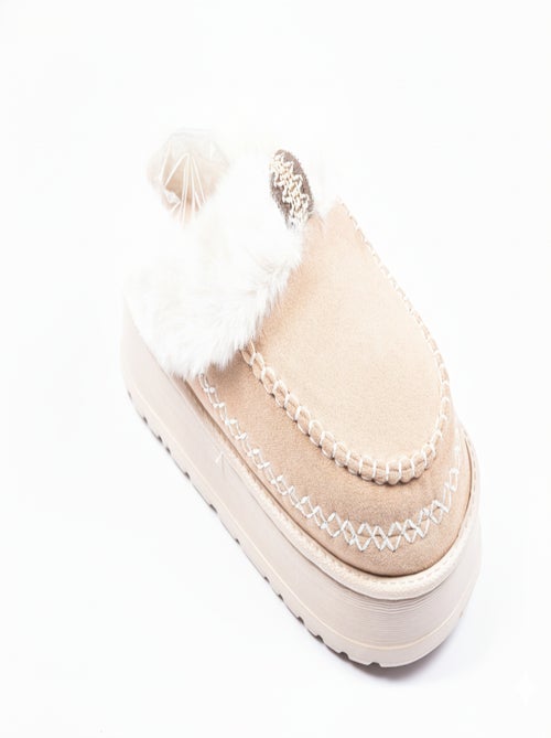 Pantoufles Charentaises Ultra Légères Sherpa MD10158 - Kiabi