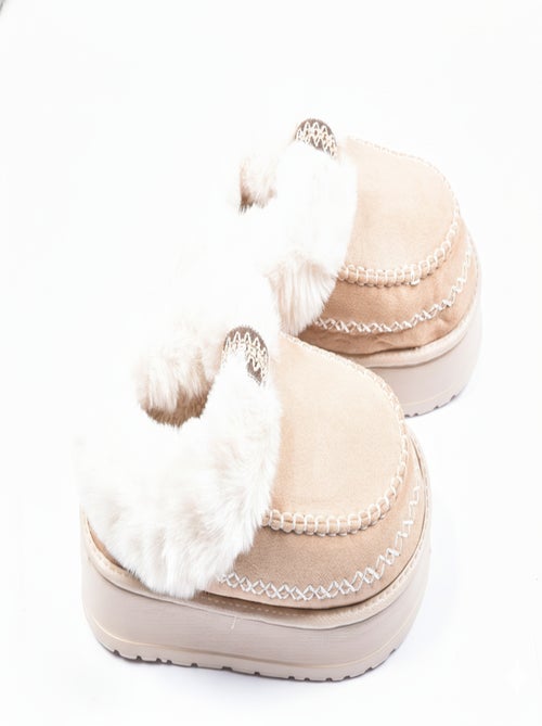 Pantoufles Charentaises Ultra Légères Sherpa MD10158 - Kiabi