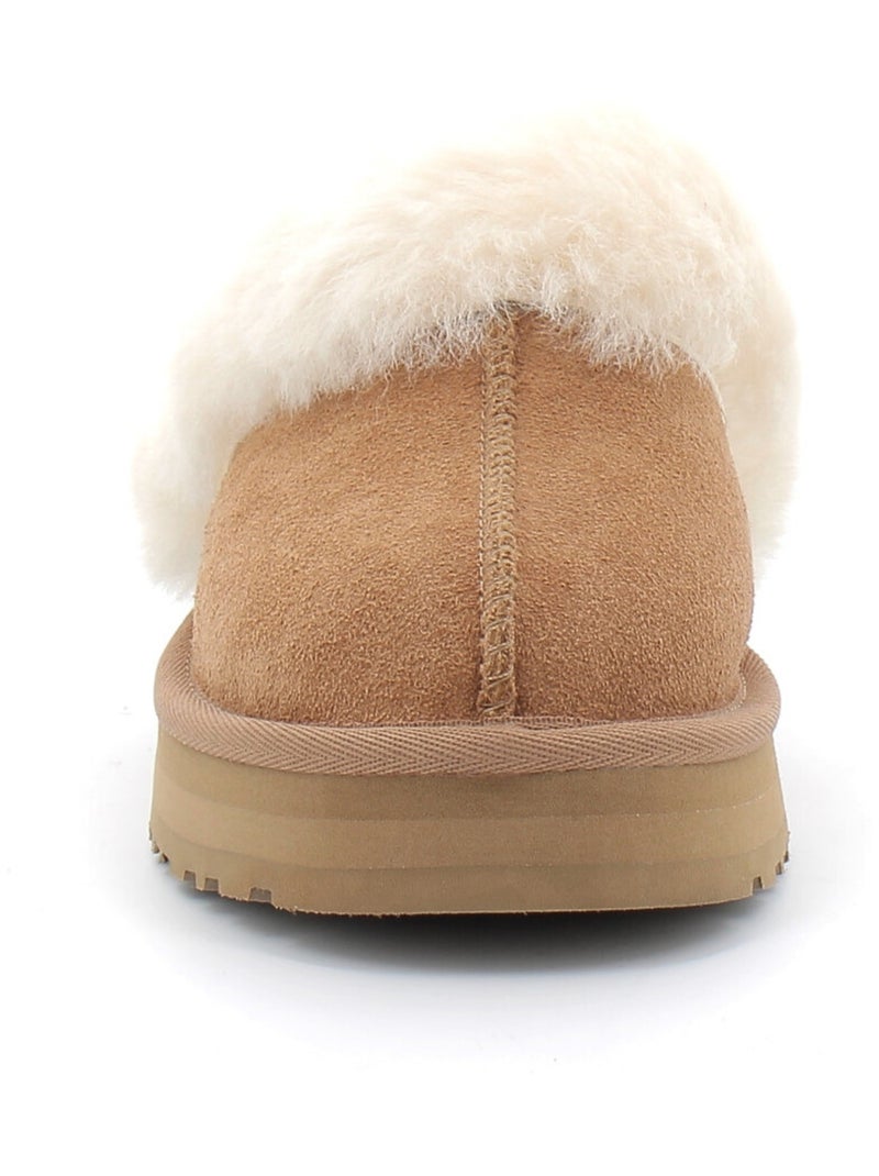 Pantoufles / Chaussons en Mouton ugg Marron - Kiabi