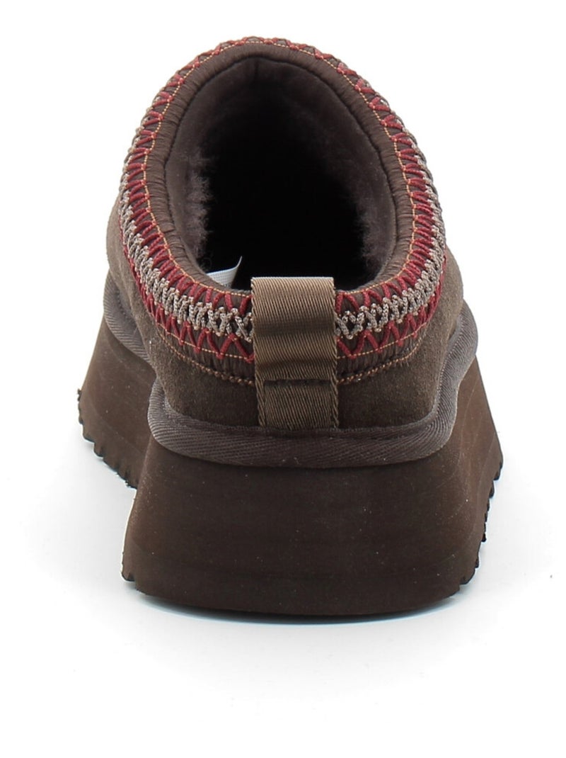 Pantoufles / Chaussons en Polyester Recycle ugg Marron - Kiabi