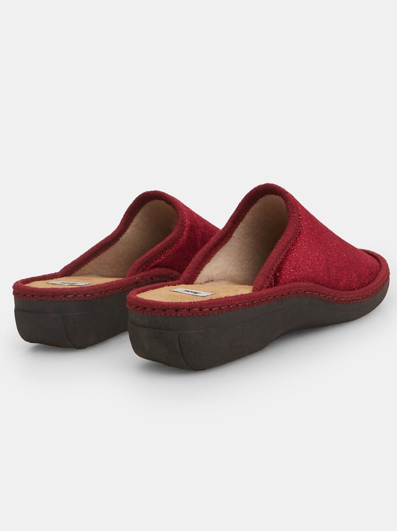 Pantoufles Confortable BATA Bordeaux - Kiabi
