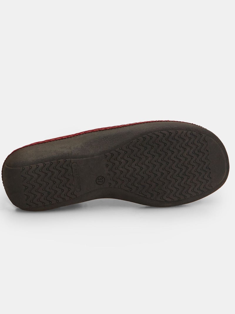 Pantoufles Confortable BATA Bordeaux - Kiabi