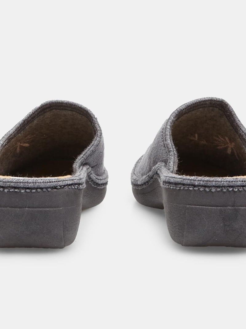 Pantoufles confortables bata Gris - Kiabi