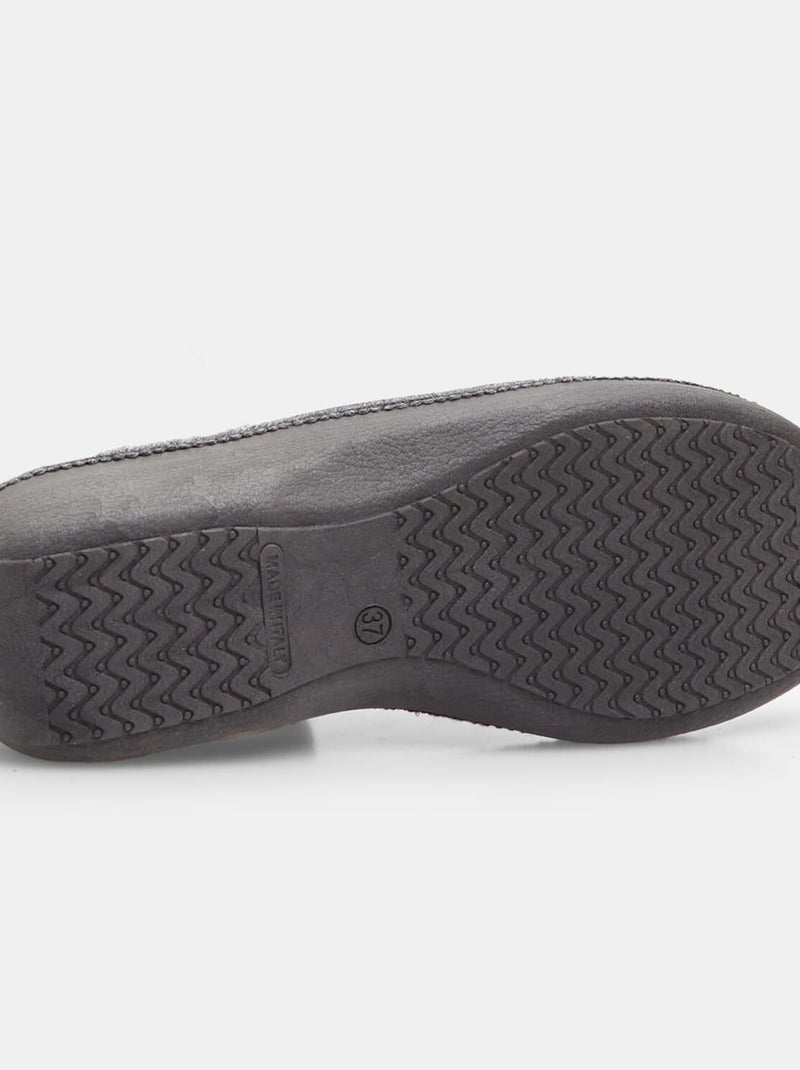 Pantoufles confortables bata Gris - Kiabi