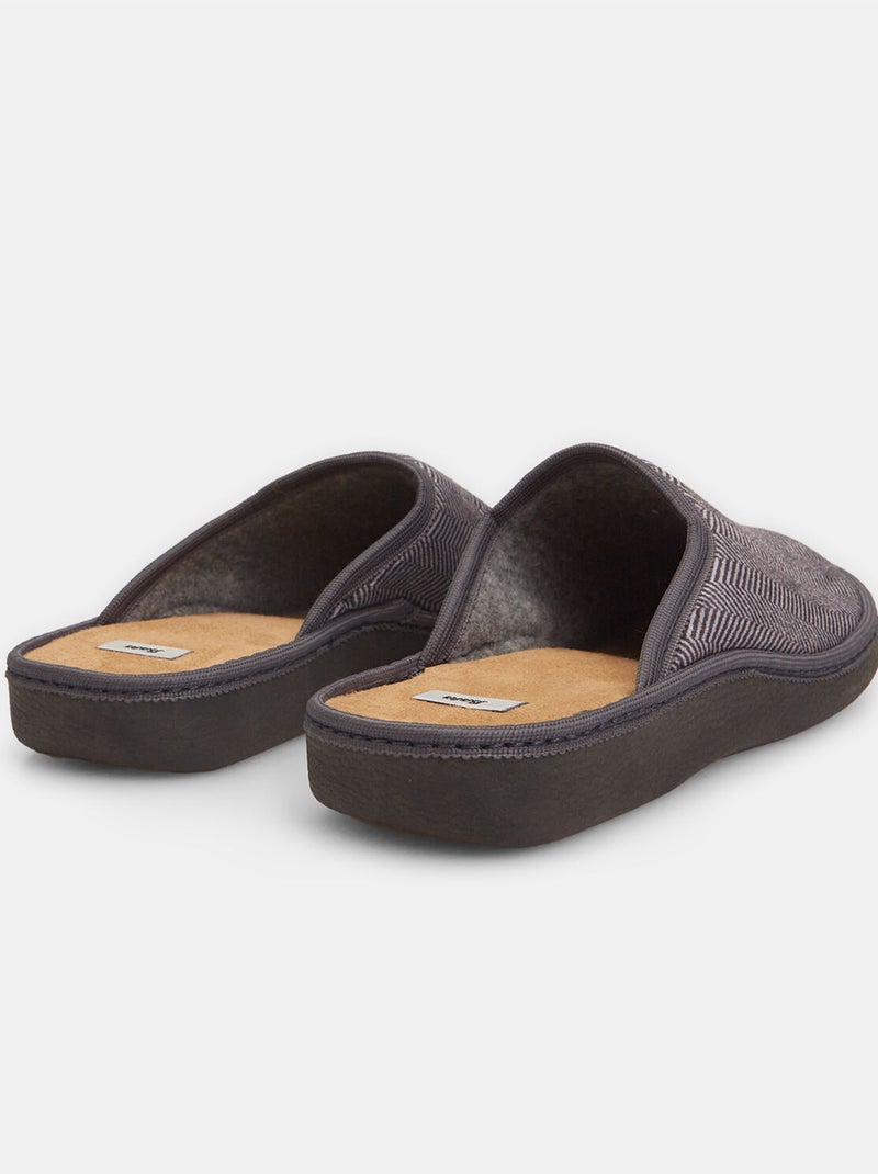 Pantoufles confortables BATA Gris - Kiabi