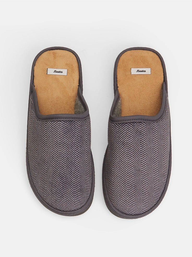 Pantoufles confortables BATA Gris - Kiabi