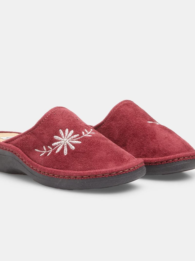 Pantoufles confortables bata Rouge - Kiabi
