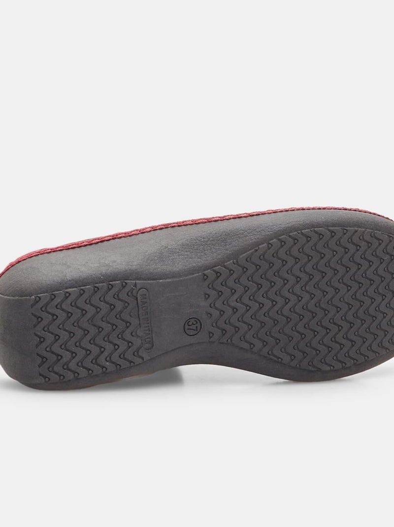 Pantoufles confortables bata Rouge - Kiabi