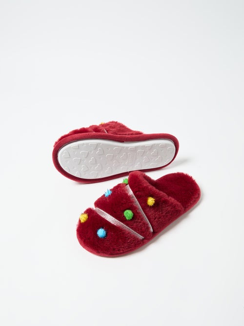 Pantoufles de chambre à coucher de Noël, MO Fashion - Kiabi