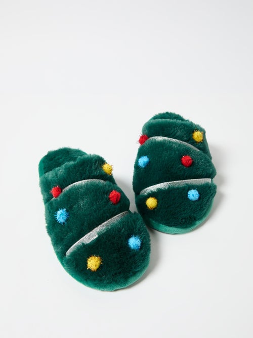 Pantoufles de chambre à coucher de Noël, MO Fashion - Kiabi