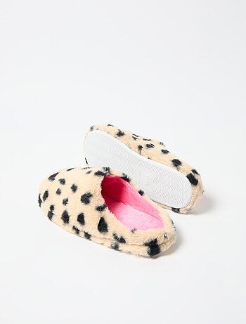 Pantoufles de chambre à imprimé animal, MO Fashion