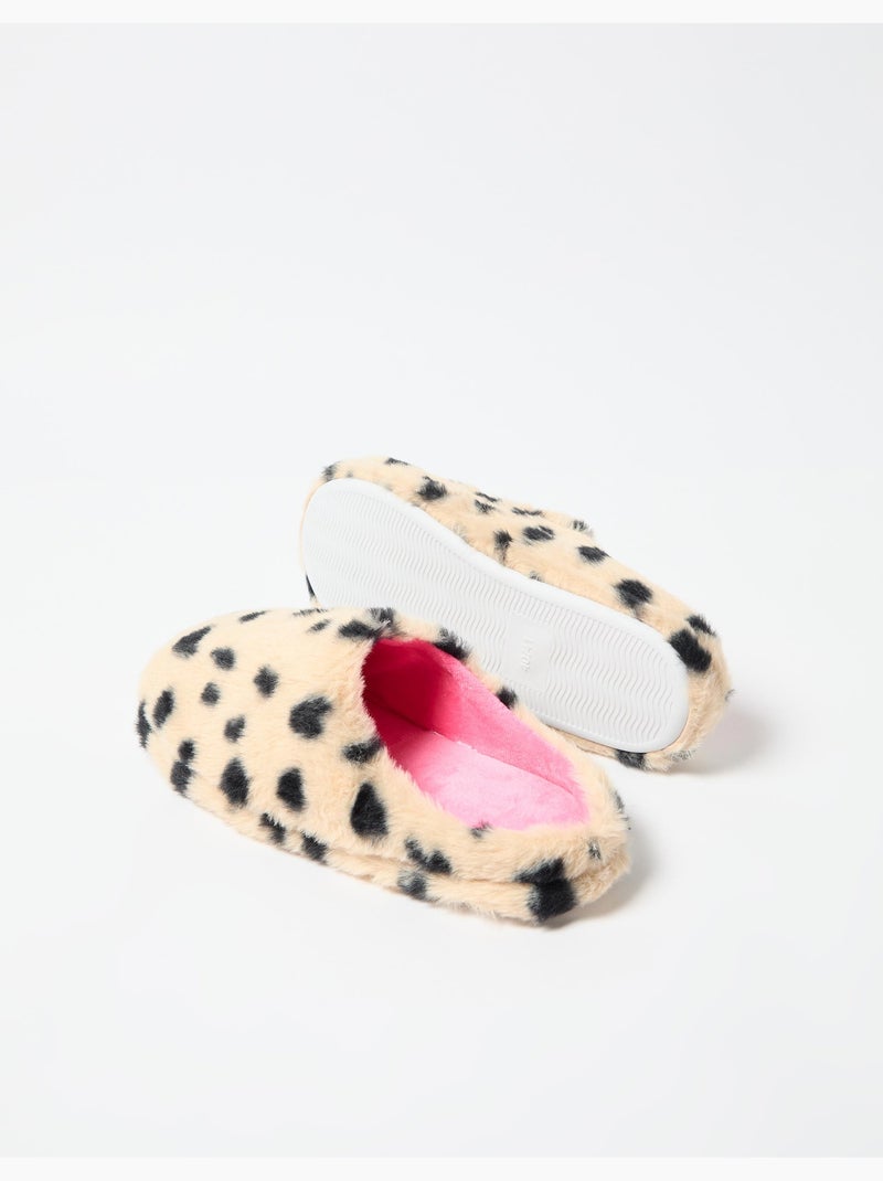 Pantoufles de chambre à imprimé animal, MO Fashion Blanc - Kiabi