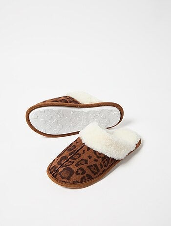 Pantoufles de chambre à imprimé animal, MO Fashion