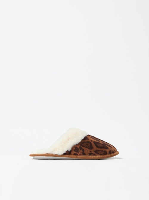 Pantoufles de chambre à imprimé animal, MO Fashion - Kiabi