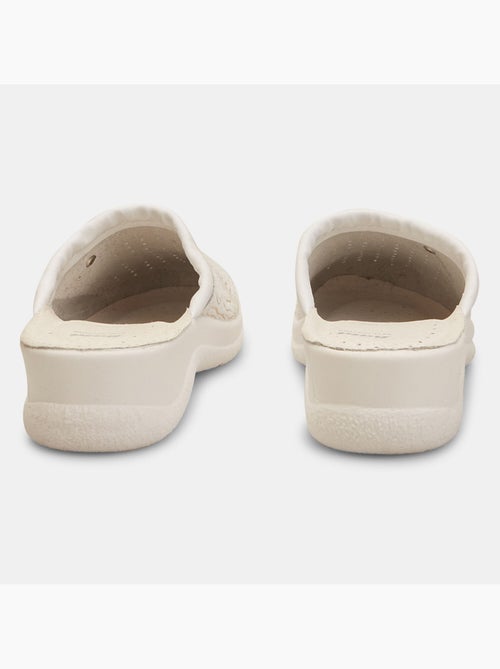 Pantoufles en cuir - Kiabi