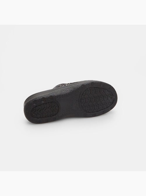 Pantoufles en cuir - Kiabi