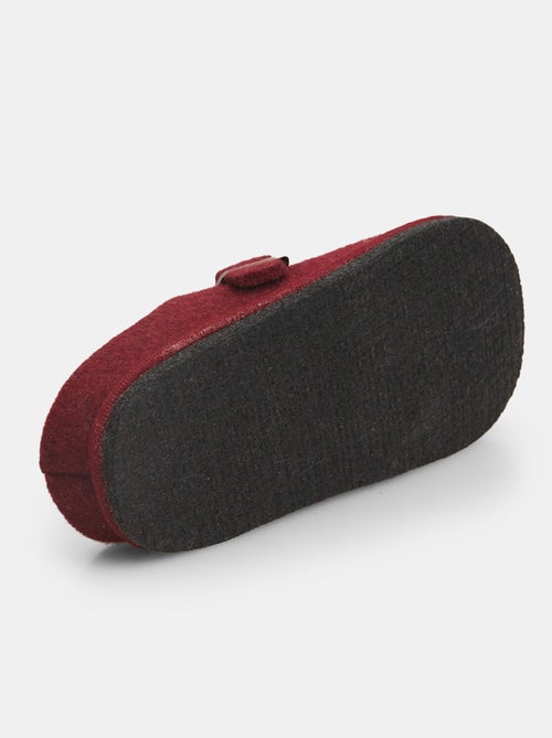 Pantoufles en tissu avec boucle BATA - Kiabi
