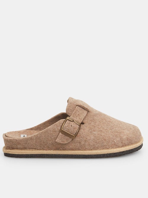 Pantoufles en tissu avec boucle BATA - Kiabi