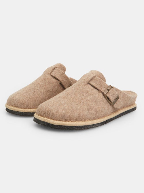 Pantoufles en tissu avec boucle BATA - Kiabi